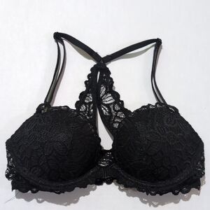 PINK Victoria's Secret Black Lace Bra